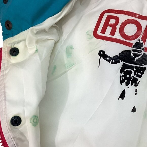 Vintage Roffe Pullover Half Zip Ski Jacket Women's Size Medium Pink Blue‎ White - Picture 10 of 10
